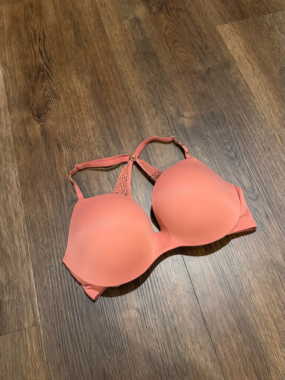Victoria’s Secret Dusty Blush Rose Lace Racerback Bra 34C